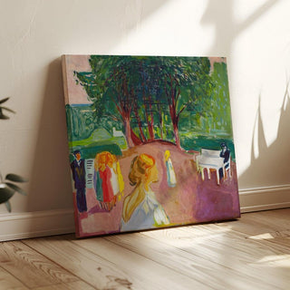 Flirt dans le parc - Edvard Munch | Reproduction Tableau Décoration murale affiche copie