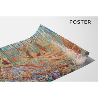 Forêt d'ormes au printemps - Edvard Munch | Reproduction Tableau Décoration murale affiche copie