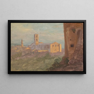 Frederic Edwin Church - Italian or Swiss Town.webp