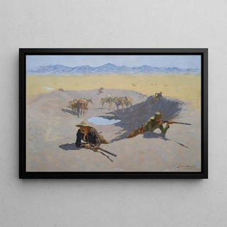 Frederic Remington - Fight for the Waterhole.webp