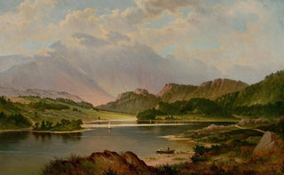 Frederick Debourg Richards - Benvenue Rising Over Loch Achray Scotland.webp