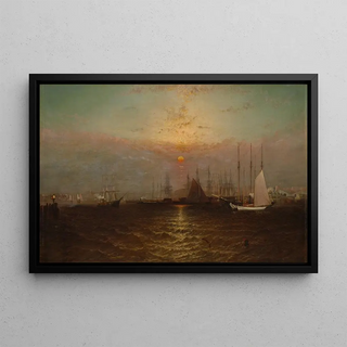 G Baker - New York Harbor with Brooklyn Bridge.webp