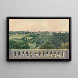 Gerrit Jan Schouten - Boschbeek Groenendaal View from Turret towards Kamerlaan Heernstede and Amsterdam.webp