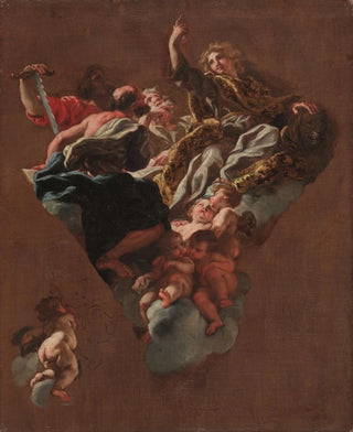 Giovanni Battista Gaulli - Sketch for The Four Prophets of Israel for Il Ges Rome.webp