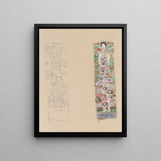 Gustav Klimt - Zwei Entwrfe zum Schmuckblatt fr Otto Wagner.webp