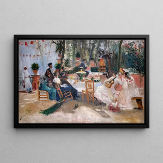 Hugo Birger - Lunch during La Feria in Granada Sketch.webp