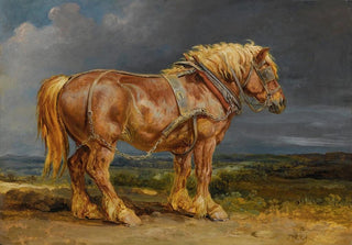 James Ward - Cheshunt The Shire Horse elephant in An Extensive Landscape.webp
