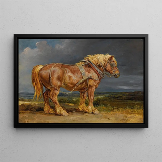 James Ward - Cheshunt The Shire Horse elephant in An Extensive Landscape.webp