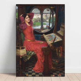 Je suis à moitié malade d’ombres, dit la Dame de Shalott - John William Waterhouse | Reproduction Tableau Décoration murale affiche copie