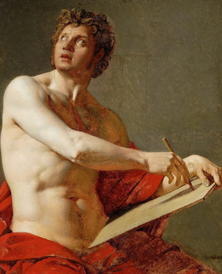 Jean Auguste Dominique Ingres - Academic study of a nude man.webp