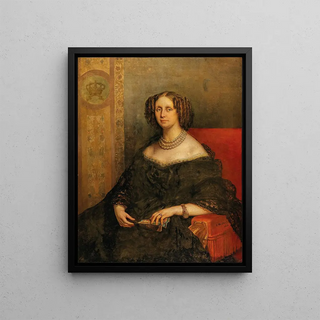 Jean Franois Portaels - Portrait of Louise dOrlans Queen of Belgium Palermo 18121850 Ostende.webp