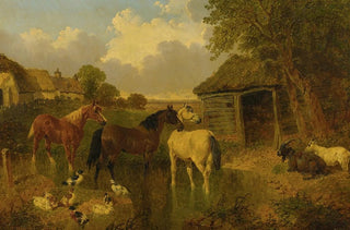 John Frederick Herring Jr - A Farmyard.webp