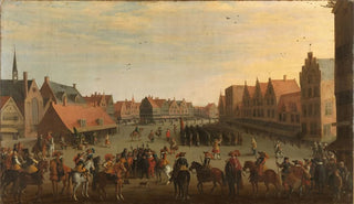 Joost Cornelisz Droochsloot - The Disbanding of the Waardgelders Mercenaries in the Pay of the Town Government by Prince Maurits in Utrecht 31 July 1618.webp