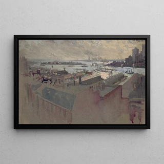 Joseph Pennell - New York Bay from the Margaret.webp