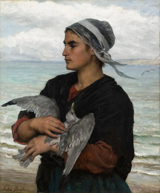 Jules Breton - The Wounded Seagull.webp