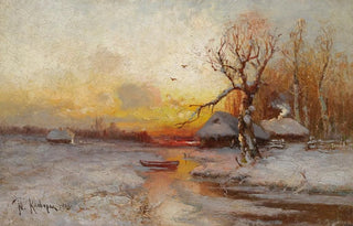 Julius Sergius Klever - Winter Sunset.webp