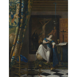 L'Allégorie de la Foi - Johannes Vermeer | Reproduction Tableau Décoration murale affiche copie