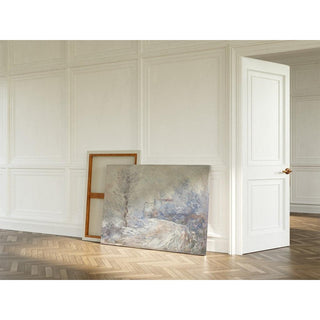 L'Entrée de Giverny sous la Neige - Claude Monet | Reproduction Tableau Décoration murale affiche copie