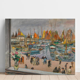 L’Île d’Yeu, fenêtre ouverte sur le port - Henri Lebasque | Reproduction Tableau Décoration murale affiche copie