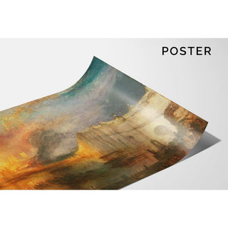 L'Incendie des maisons des Lords et des Communes, 16 octobre 1834 - Joseph Mallord William Turner | Reproduction Tableau Décoration murale affiche copie