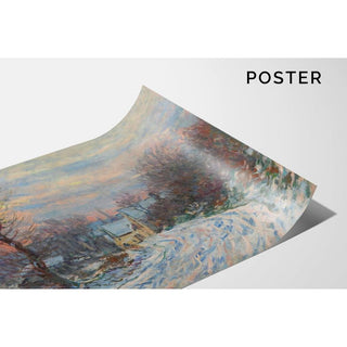 L'entrée De Giverny En Hiver - Claude Monet | Reproduction Tableau Décoration murale affiche copie