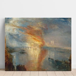 L'incendie des maisons des Lords et des Communes, le 16 octobre 1834 - Joseph Mallord William Turner | Reproduction Tableau Décoration murale affiche copie