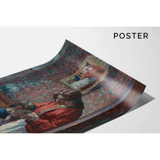 La Coiffure Mme Lebasque Coiffant sa Fille - Henri Lebasque | Reproduction Tableau Décoration murale affiche copie