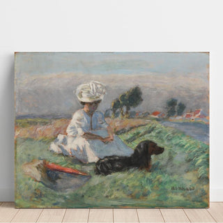 La Femme au Chien - Pierre Bonnard | Reproduction Tableau Décoration murale affiche copie