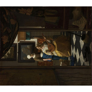 La Lettre d’amour - Johannes Vermeer | Reproduction Tableau Décoration murale affiche copie
