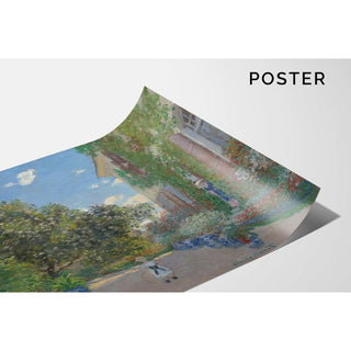 La Maison de l'artiste à Argenteuil - Claude Monet | Reproduction Tableau Décoration murale affiche copie