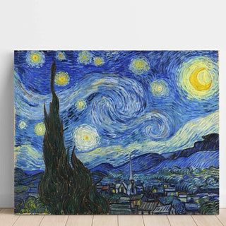 La Nuit Etoilée - Vincent Van Gogh | Reproduction Tableau Décoration murale affiche copie