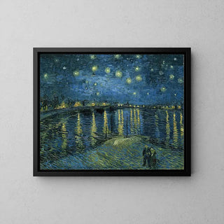 La Nuit étoilée sur le Rhône - Vincent Van Gogh | Reproduction Tableau Décoration murale affiche copie