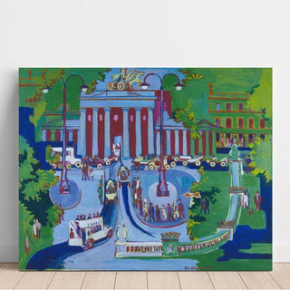 La Porte de Brandenburg - Ernst Ludwig Kirchner | Reproduction Tableau Décoration murale affiche copie