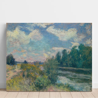La Seine à Bougival 1876 - Alfred Sisley | Reproduction Tableau Décoration murale affiche copie