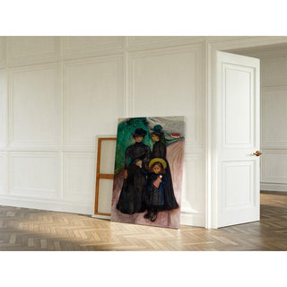 La famille La famille du livre - Edvard Munch | Reproduction Tableau Décoration murale affiche copie