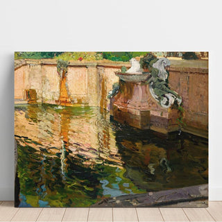 La fontaine aux chevaux, La Granja - Joaquín Sorolla | Reproduction Tableau Décoration murale affiche copie