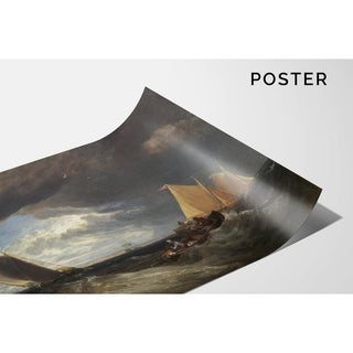 La jonction de la Tamise et de la Medway - Joseph Mallord William Turner | Reproduction Tableau Décoration murale affiche copie