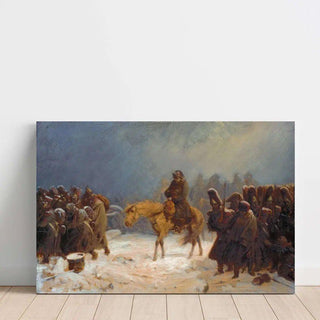 La retraite de Napoleon en Russie d'Adolph Northen | Reproduction Tableau Décoration murale affiche copie