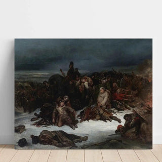 La retraite de l'Armée de Napoléon à partir de la Russie en 1812 d'Ary Scheffer | Reproduction Tableau Décoration murale affiche copie