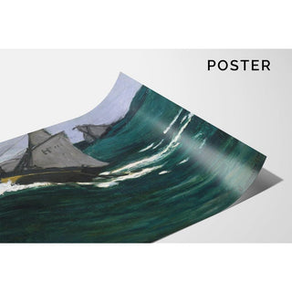 La vague verte - Claude Monet | Reproduction Tableau Décoration murale affiche copie