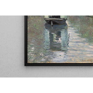 Le Bateau-Atelier - Claude Monet | Reproduction Tableau Décoration murale affiche copie