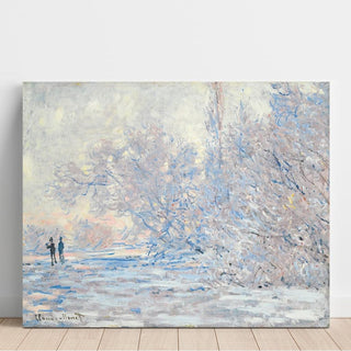 Le Givre à Giverny - Claude Monet | Reproduction Tableau Décoration murale affiche copie