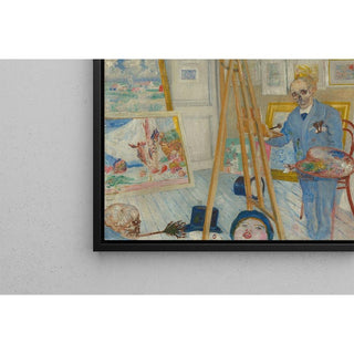 Le Peintre de squelettes - James Ensor | Reproduction Tableau Décoration murale affiche copie