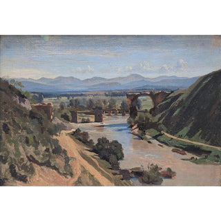 Le Pont de Narni - Jean-Baptiste Camille Corot | Reproduction Tableau Décoration murale affiche copie