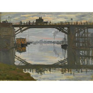 Le Pont de bois - Claude Monet | Reproduction Tableau Décoration murale affiche copie