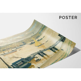 Le Port de Bordeaux par Albert Marquet | Reproduction Tableau Décoration murale affiche copie