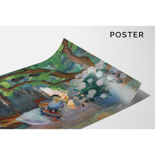 Le Pradet, Jeune Femme Au Hamac Nono - Henri Lebasque | Reproduction Tableau Décoration murale affiche copie