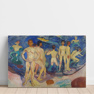 Le bain des jeunes hommes - Edvard Munch | Reproduction Tableau Décoration murale affiche copie