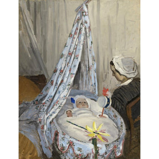 Le berceau, Camille avec le fils de l'artiste, Jean - Claude Monet | Reproduction Tableau Décoration murale affiche copie