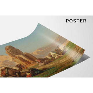 Le colosse de Memnon - Jean-Léon Gérôme | Reproduction Tableau Décoration murale affiche copie